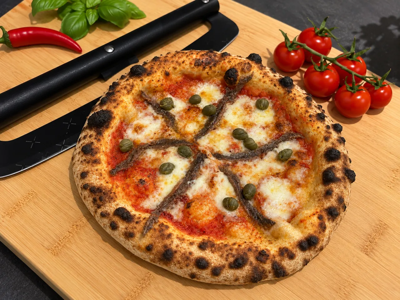 Neapolitanische Pizza Napoletana aus dem Steinofen – Pizza-Catering Pizza di Angelo