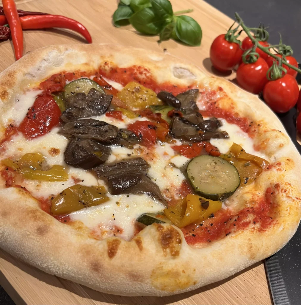 Neapolitanische Pizza Vegetaria aus dem Steinofen – Pizza-Catering Pizza di Angelo
